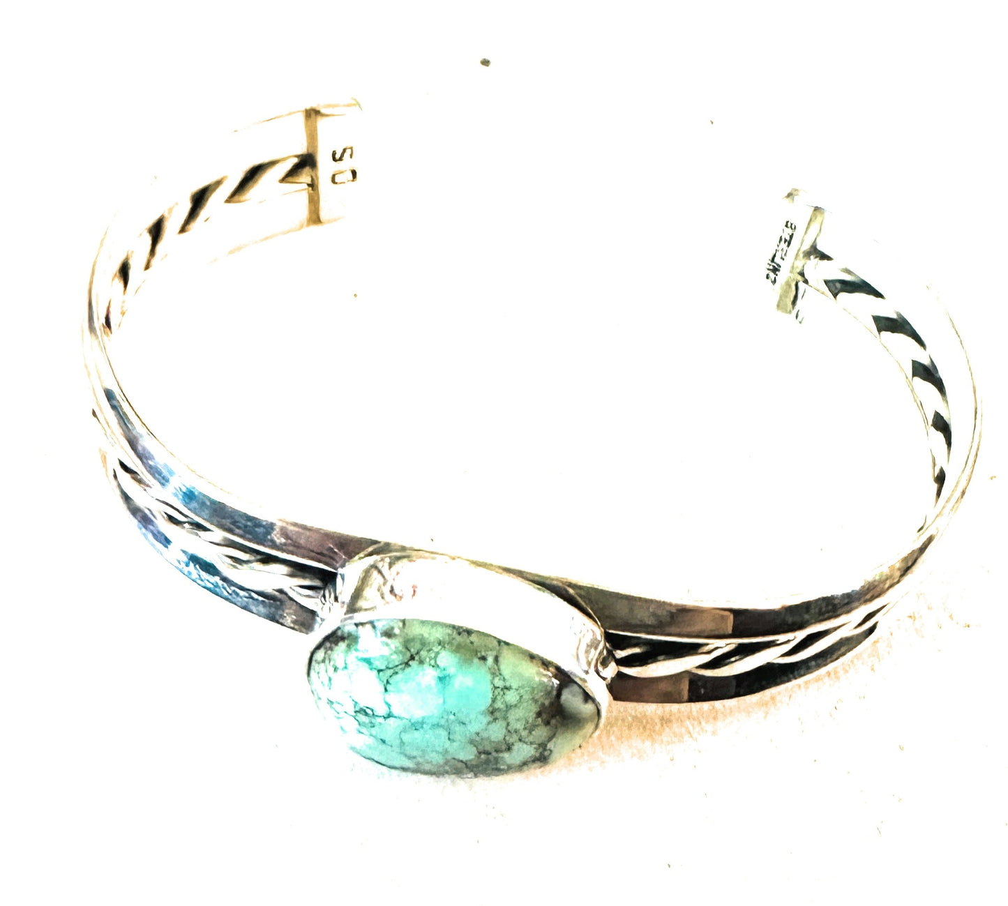 Handcrafted Sterling Silver & Turquoise Cuff Bracelet
