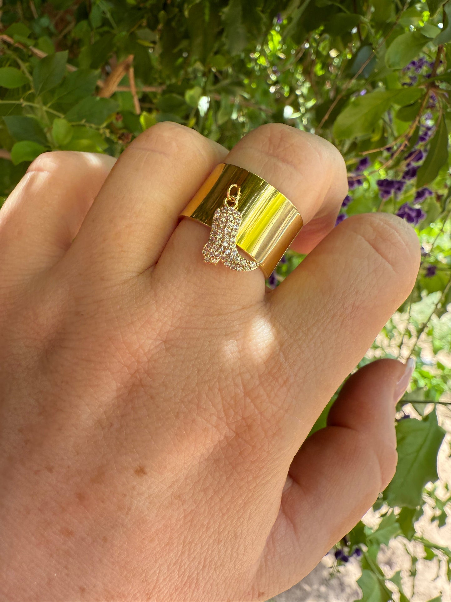 “The Golden Collection” Handmade Gold Plated COWBOY BOOT Adjustable Ring