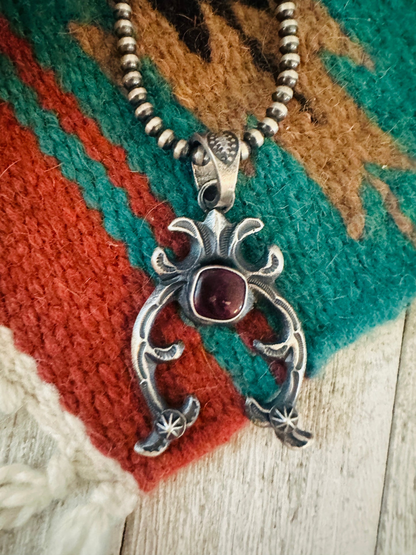 Handcrafted Sterling Silver & Purple Spiny Naja Pendant by Kevin Billah