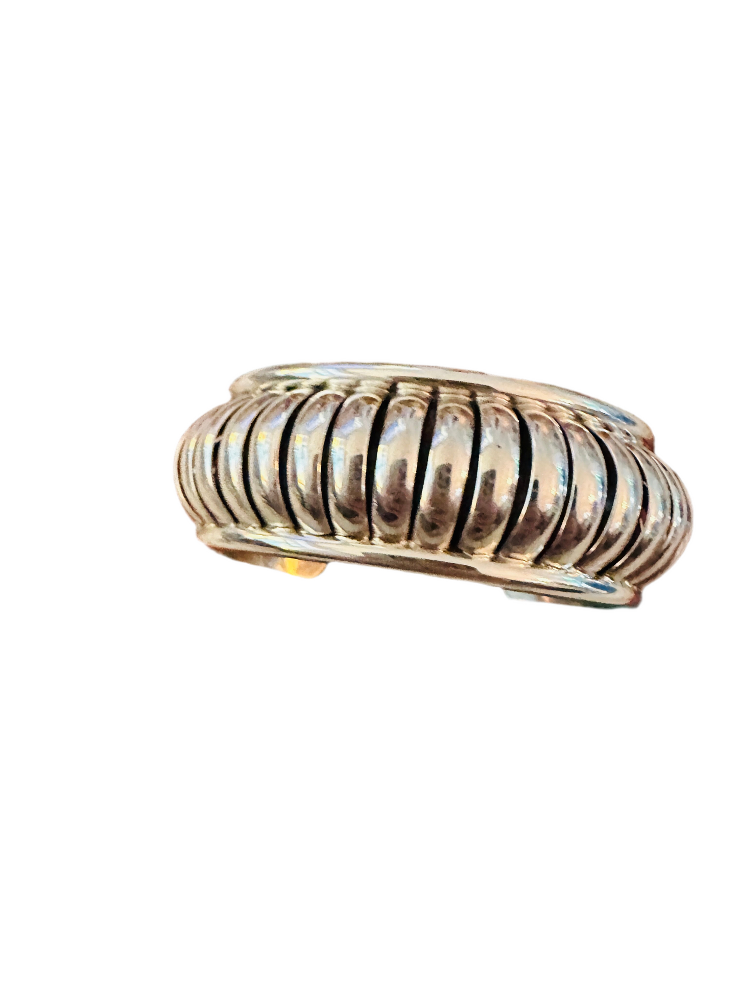 Handcrafted Rolled Sterling Silver Cuff Bracelet