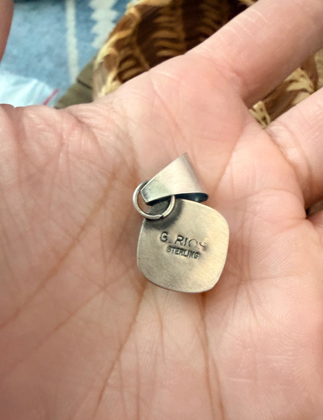 Handcrafted Sterling Silver & Onyx Pendant