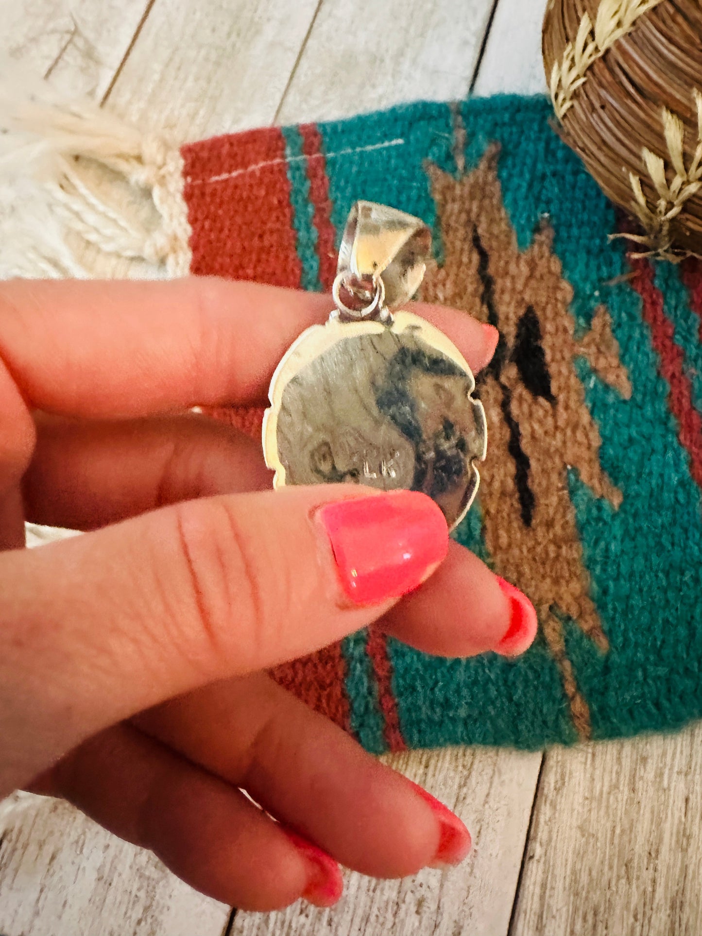 Handcrafted Turquoise & Sterling Silver Pendant