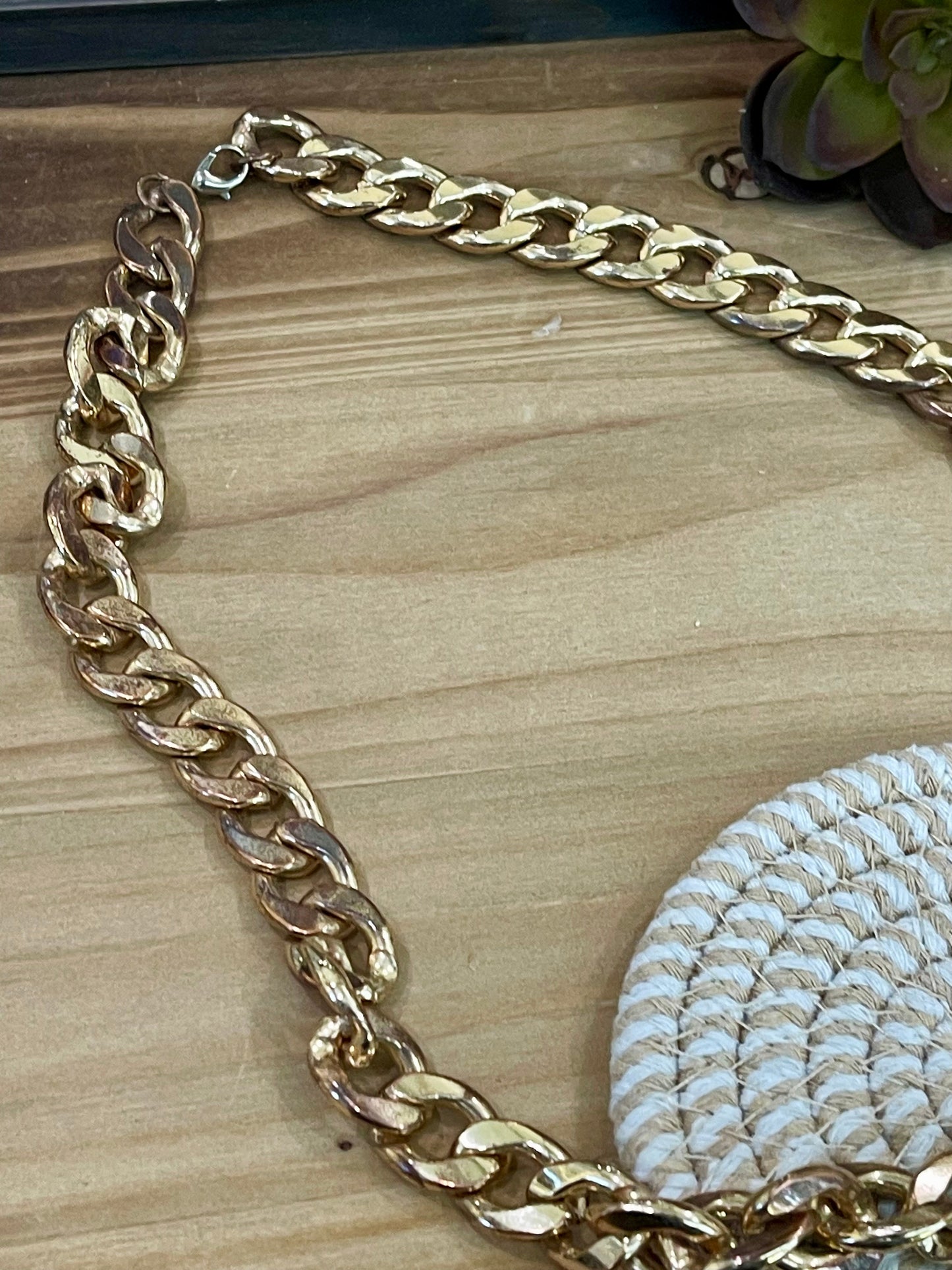 The Bijoux Vault Vintage Gold Plated  Chain  Necklace