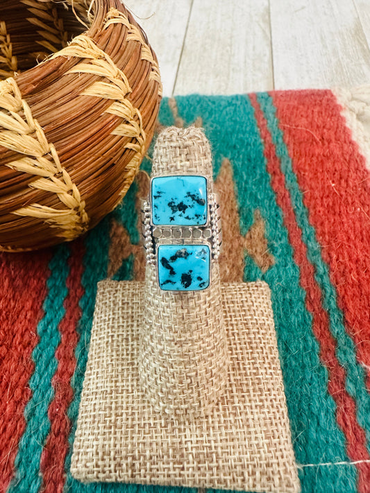 Handcrafted Sterling Silver & Kingman Turquoise Ring