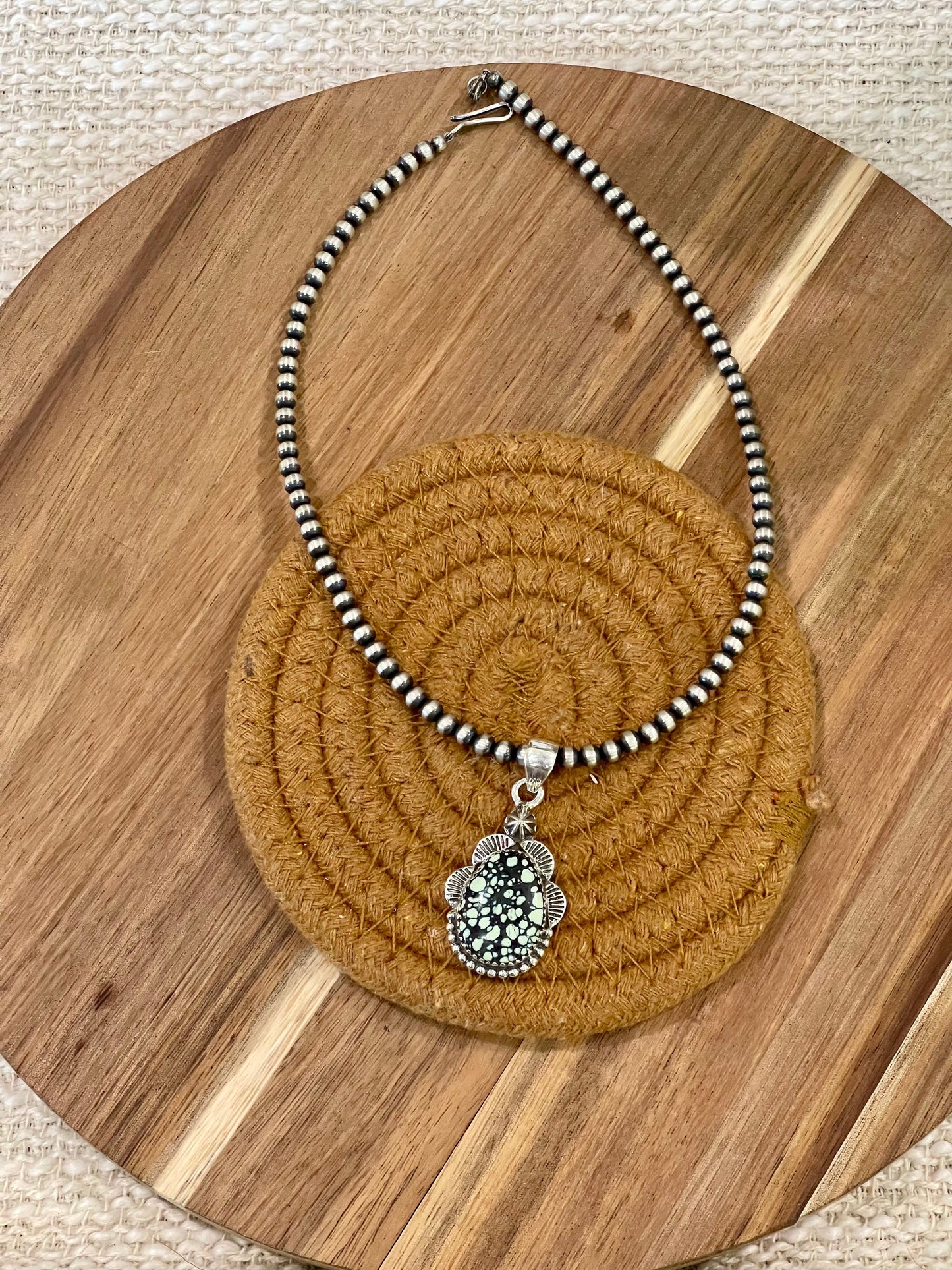 Handcrafted Sterling Silver & Variscite Pendant