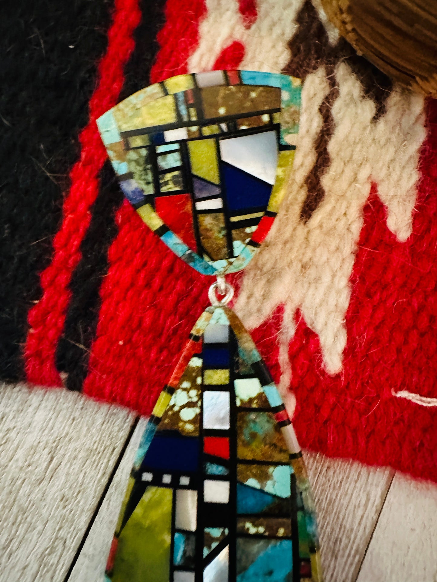 Handcrafted Multi Stone Inlay Pendant