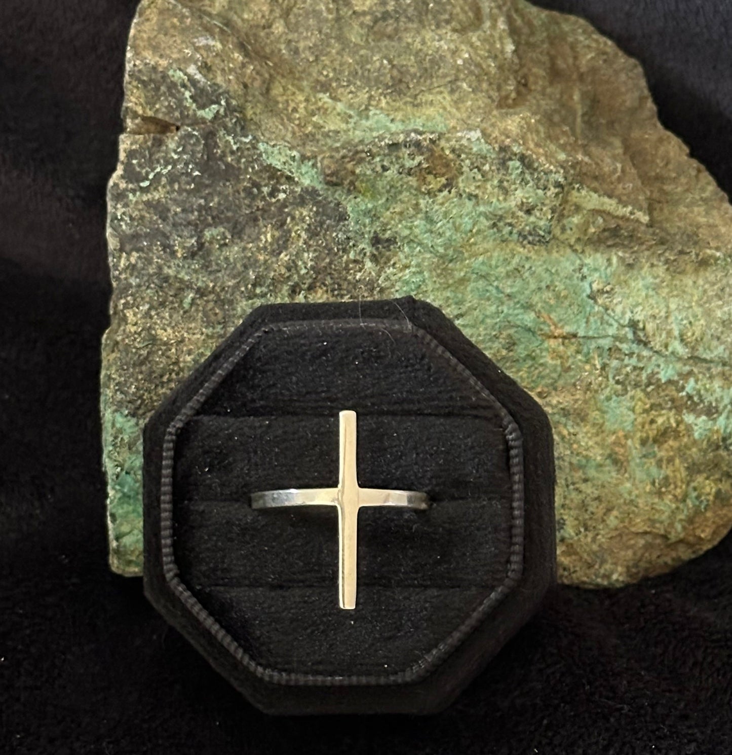 Sterling Silver Cross Ring Size 10