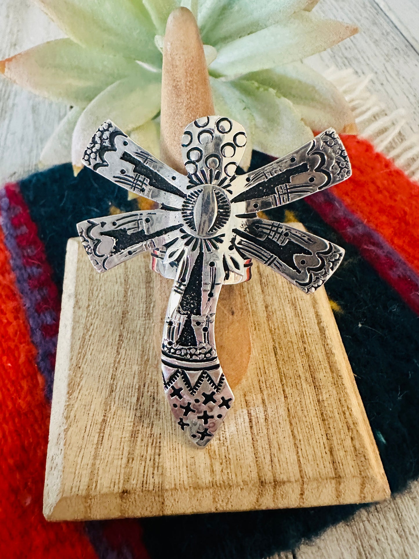 Navajo Sterling Silver Adjustable Dragonfly Ring by Richard Singer