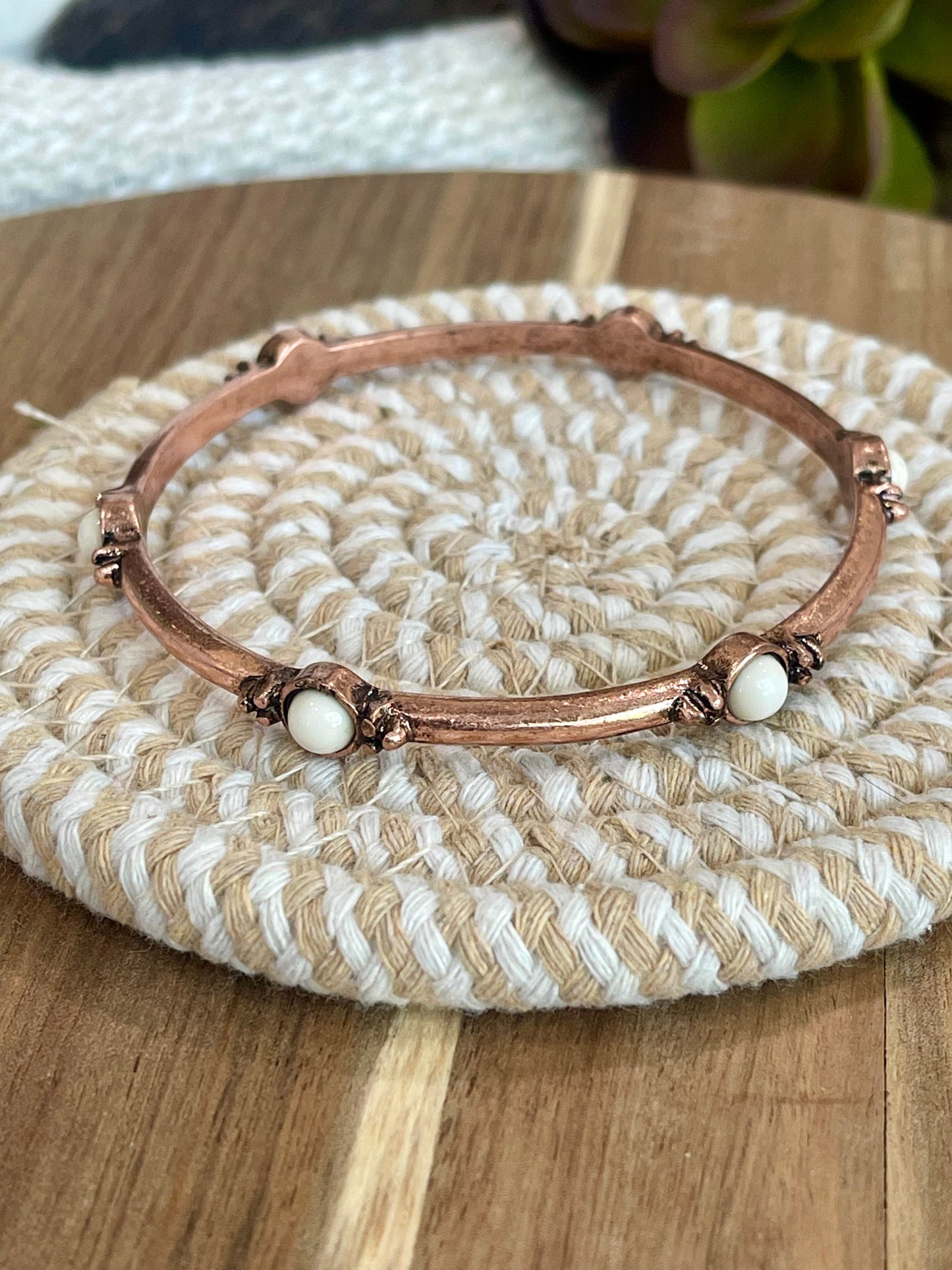 Vintage Handmade Copper Bangle