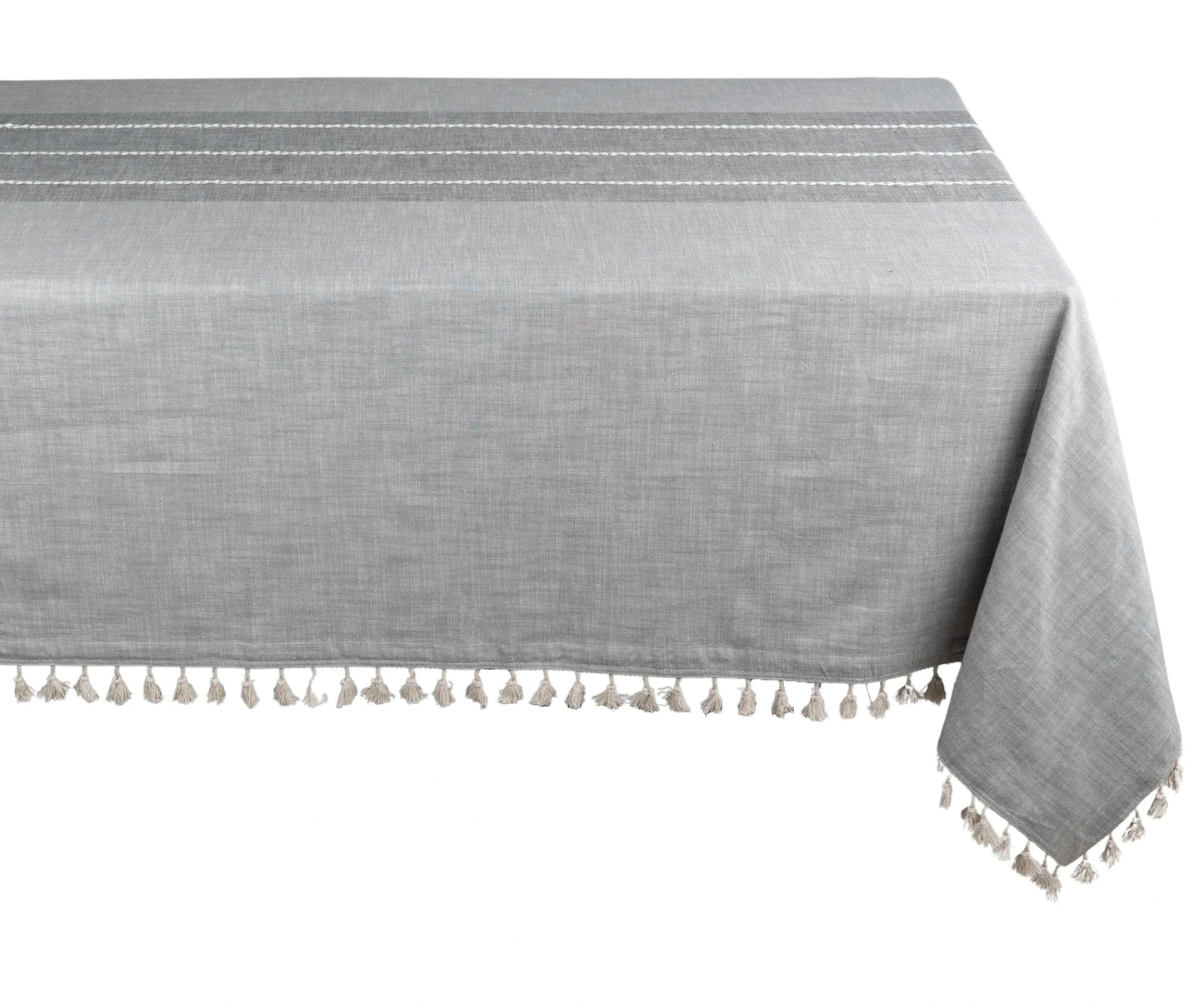 Striped Tablecloth - Tassel Tablecloth