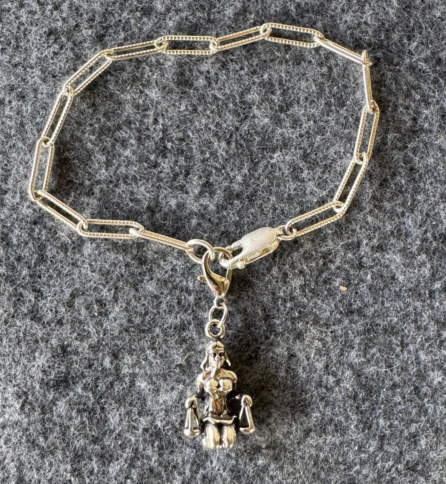 Handcrafted Sterling Silver Libra Charm