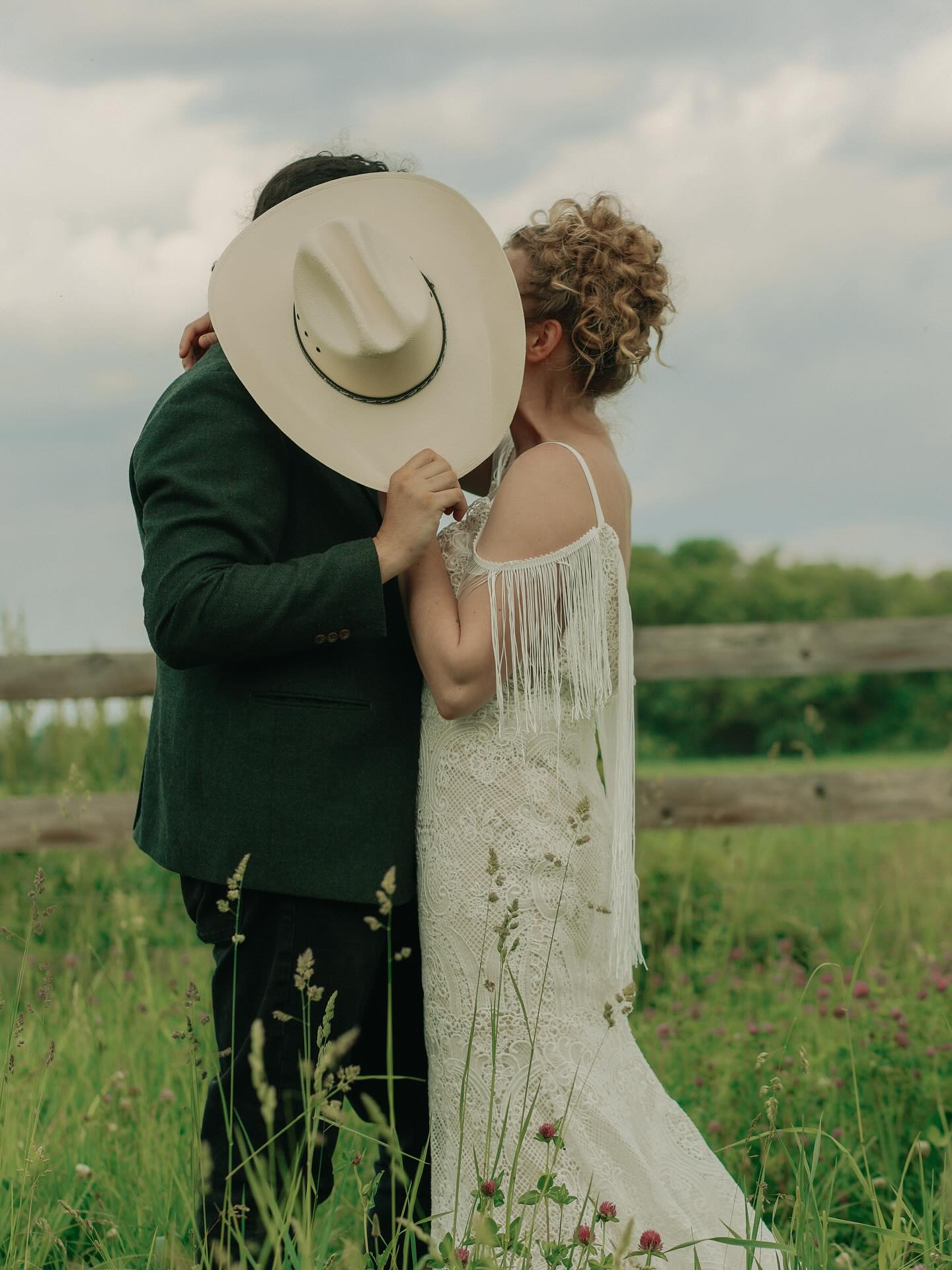 The Malorie Gown – Bold Boho Fit-and-Flare Wedding Dress with Fringe Back