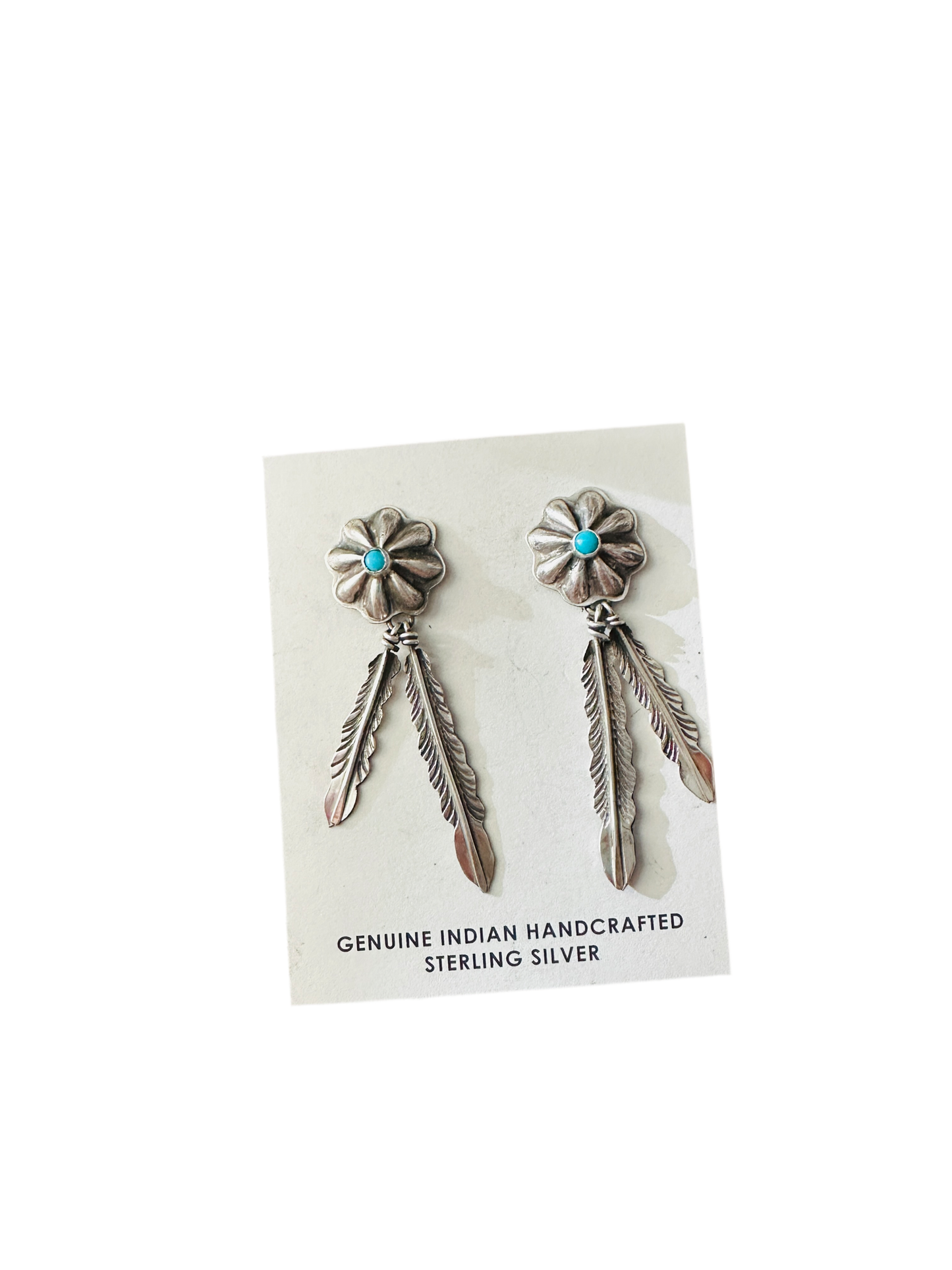 Handcrafted Sterling Silver & Multi Stone Heart Dangle Earrings