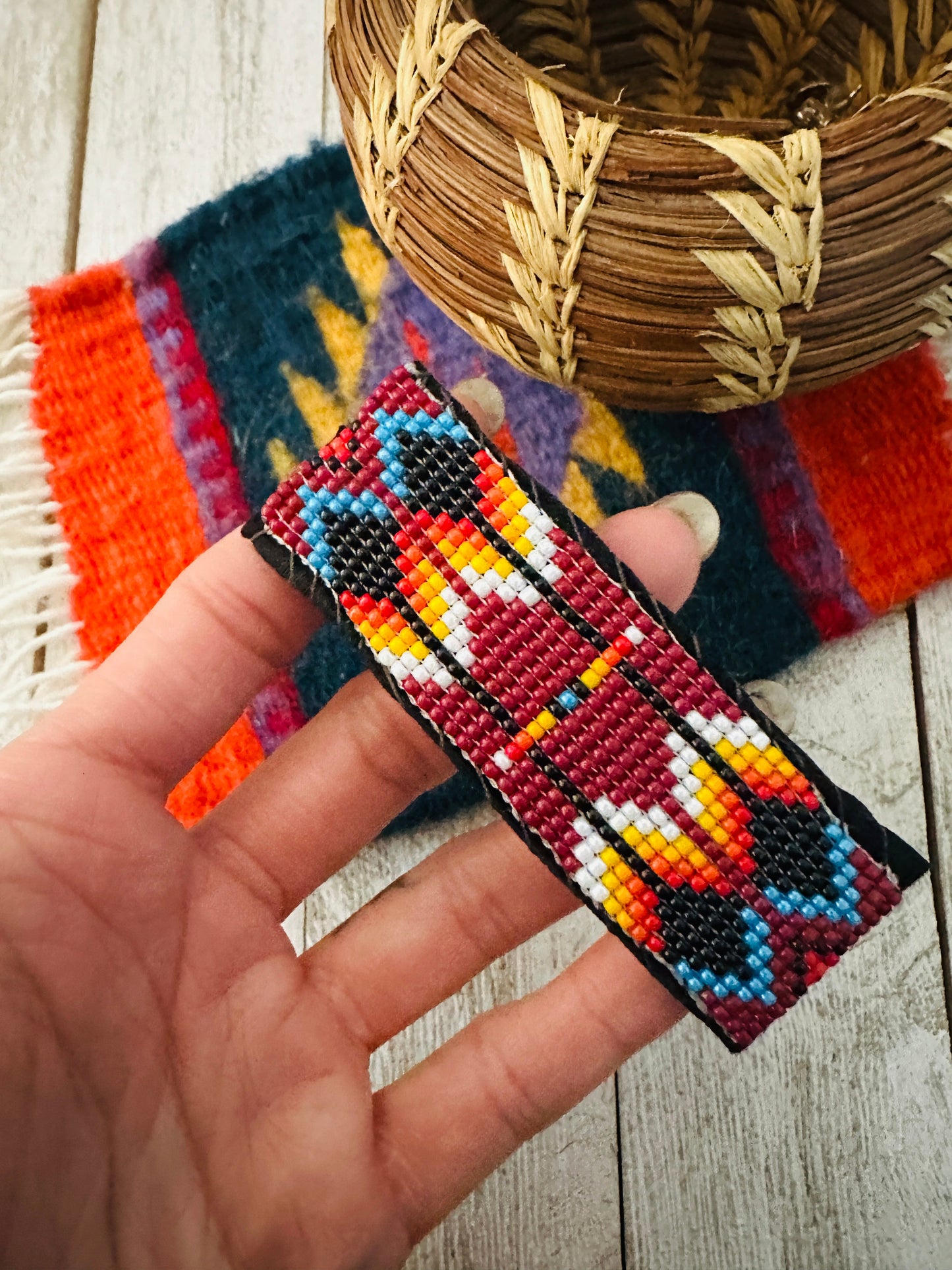 Handcrafted Handmade Beaded Barrette