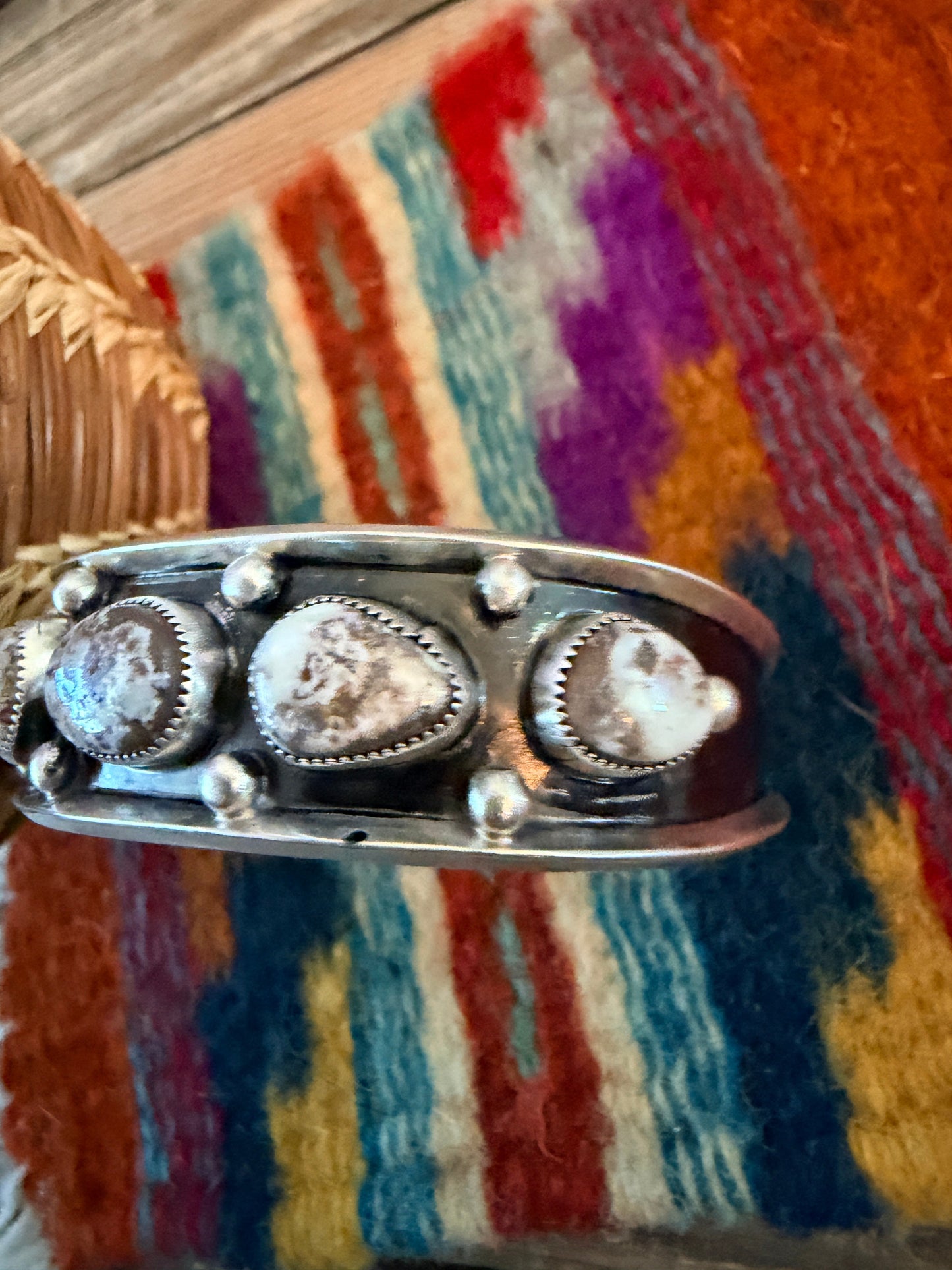 Handcrafted Dry Creek Turquoise & Sterling Silver Cuff Bracelet by Paul Largo