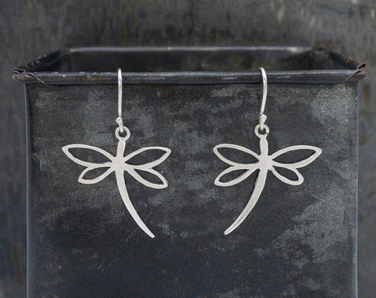 SIMPLE DRAGONFLY EARRING ON HOOK
