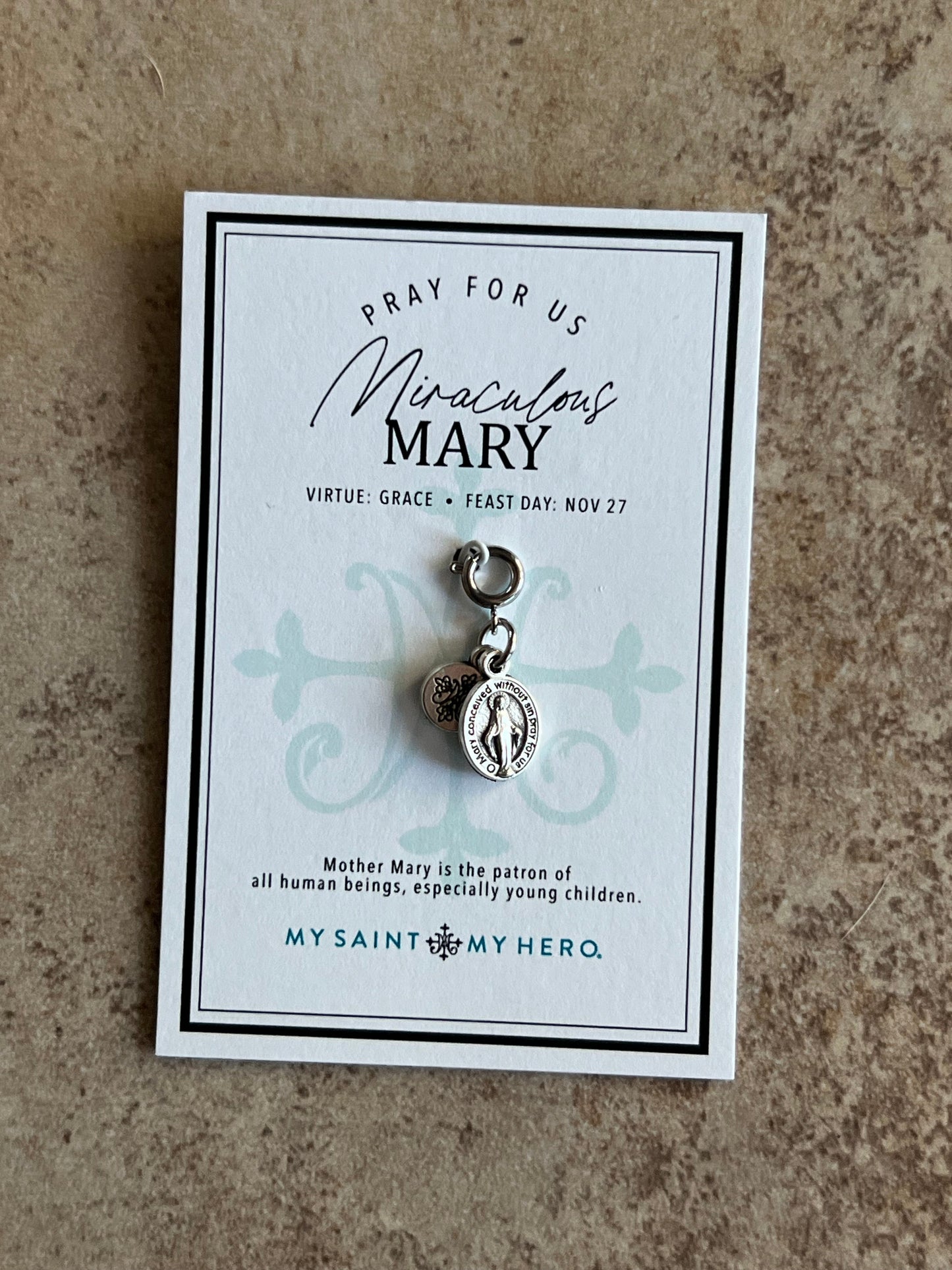 Miraculous Mary Medal Charm