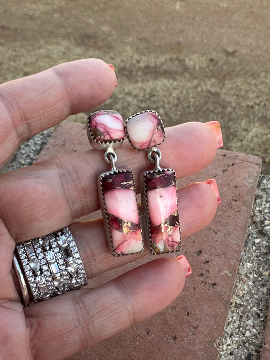 Dahlia Rose Handmade Sterling Silver Dangles