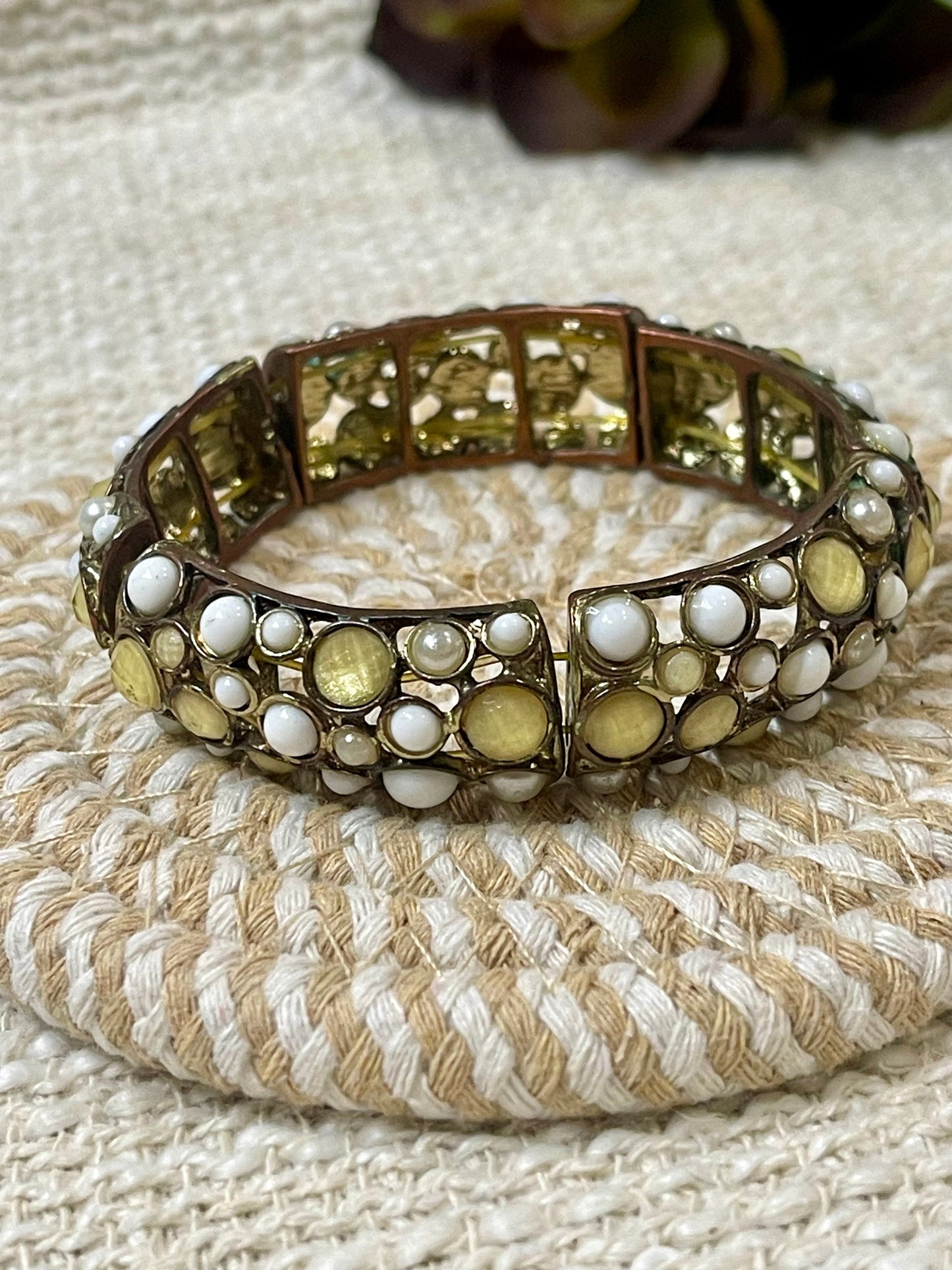 Vintage Handmade Copper Stretch Bracelet