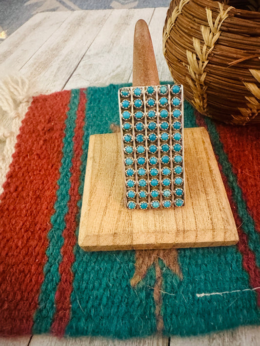 Handcrafted Sterling Silver & Turquoise Snake Eye Ring