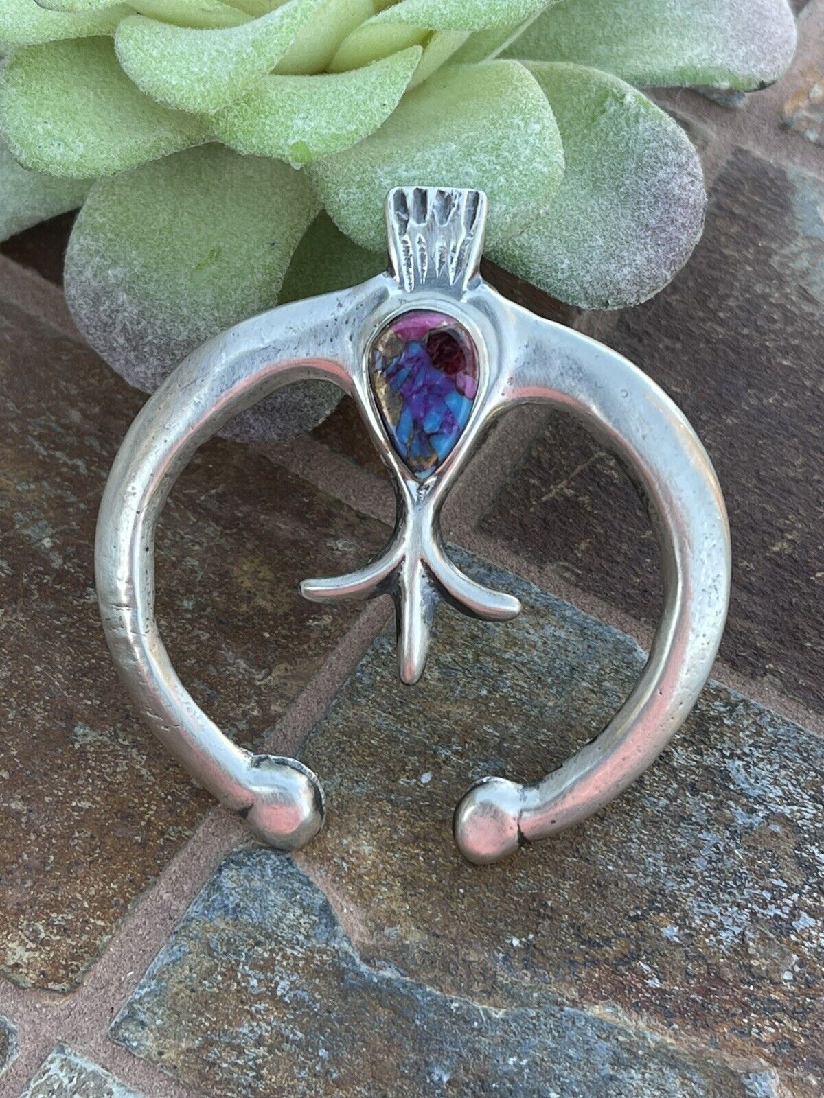 Handcrafted Handmade Sterling Silver  Pink Dream Mojave Naja Pendant