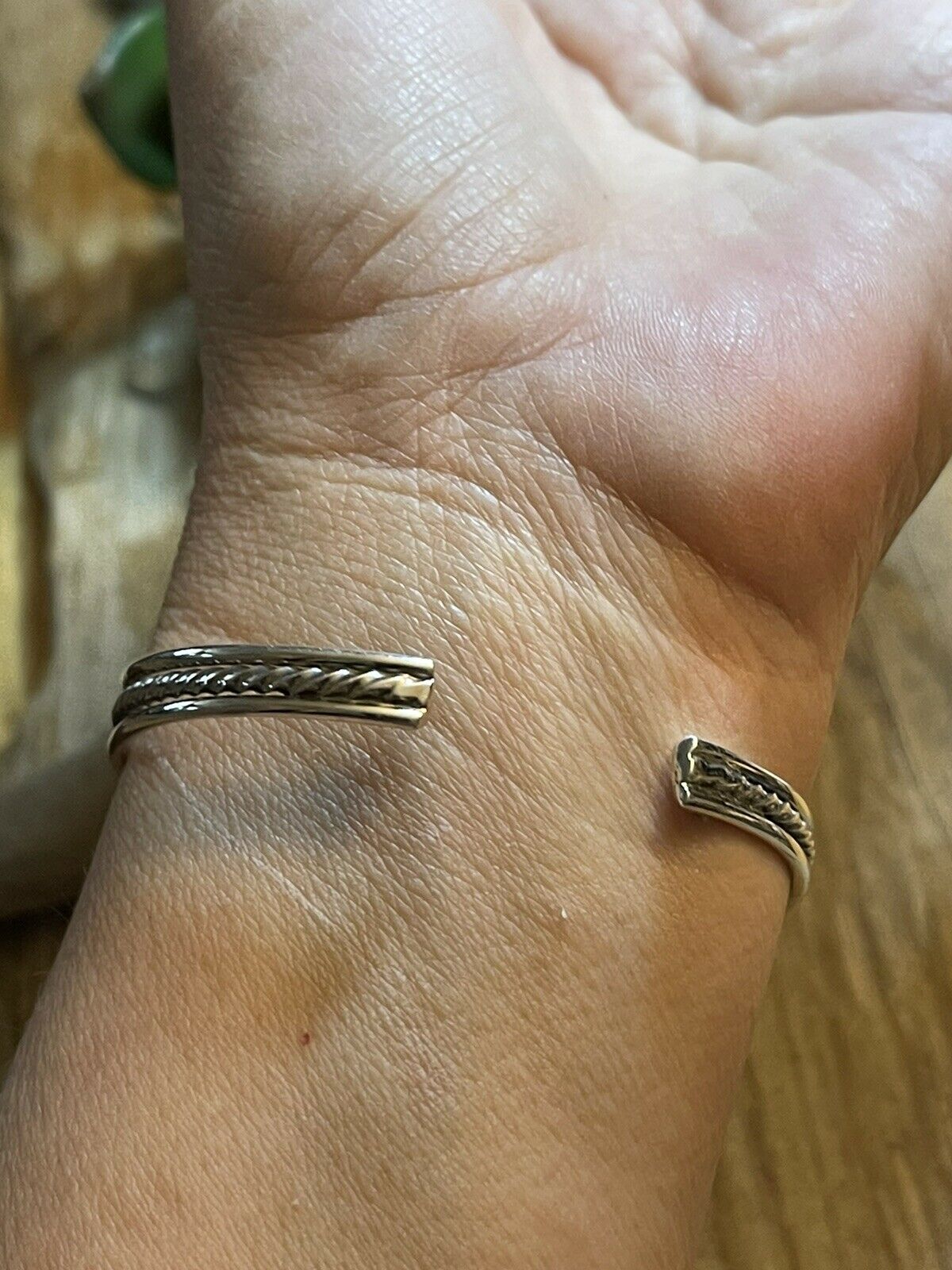 Spiney Rope Navajo Teardrop Orange Spiny Sterling Silver Bracelet Rope Style Cuff ...