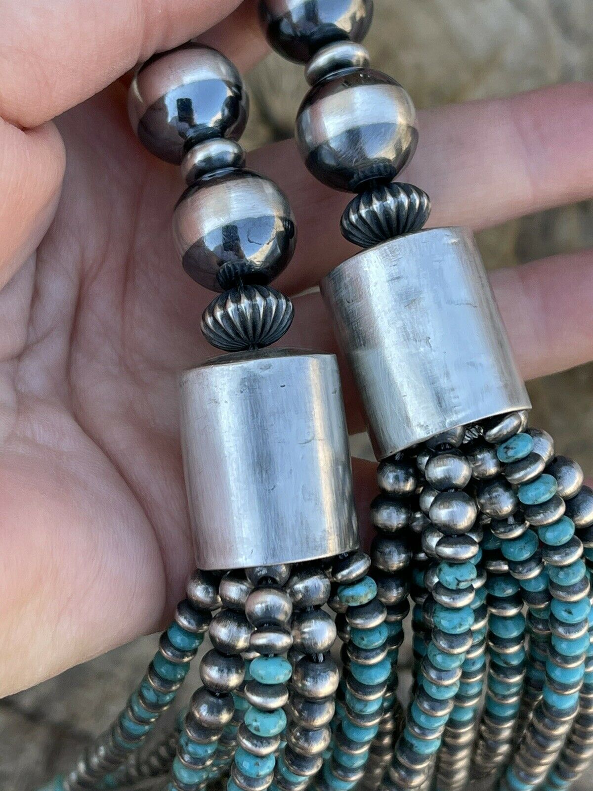 Cocopah Beads and Books: Navajo Silver Beads and Squashblossom Necklaces