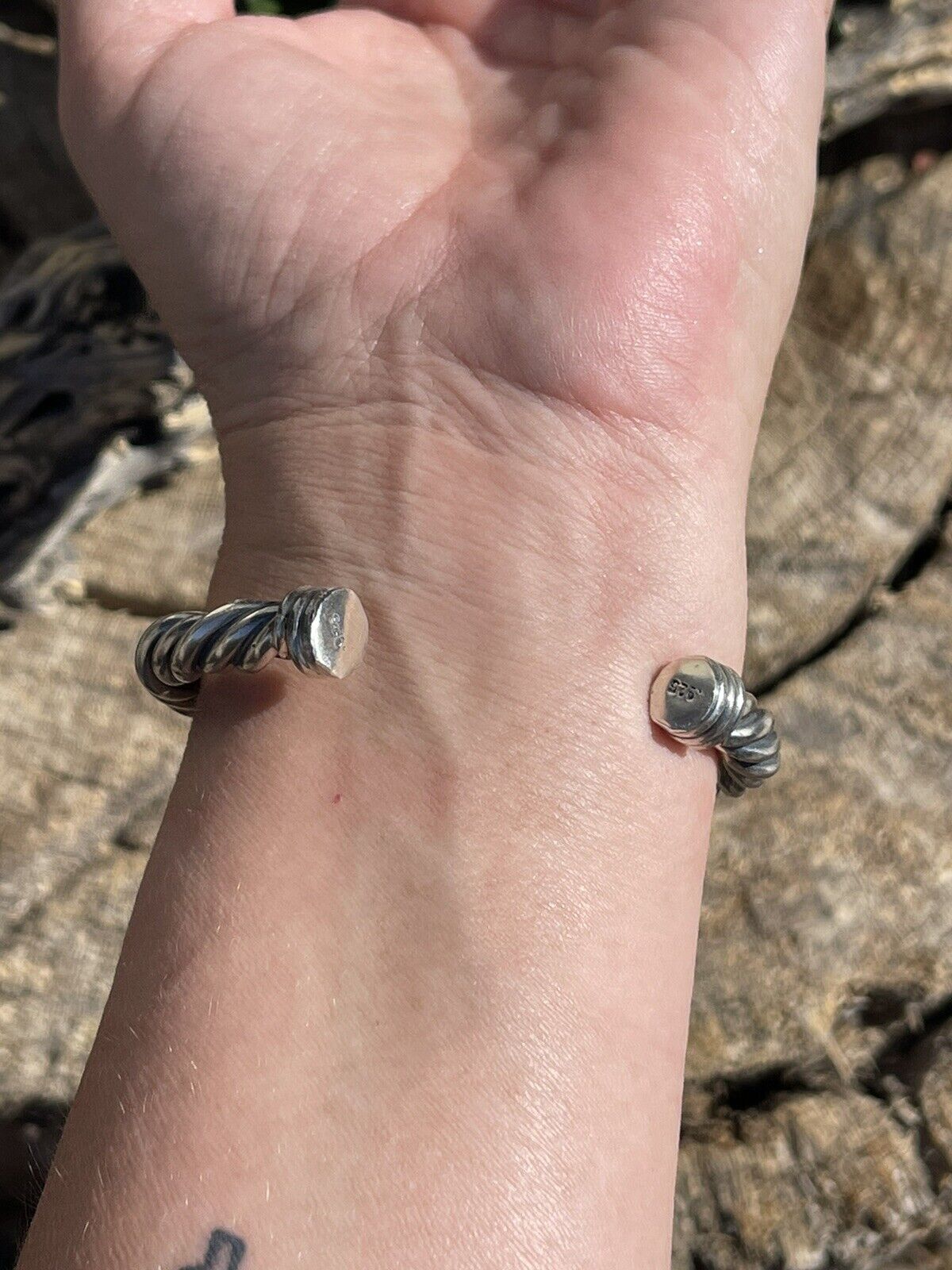 Handcrafted Pink Dream Mojave Sterling Silver Custom Cuff