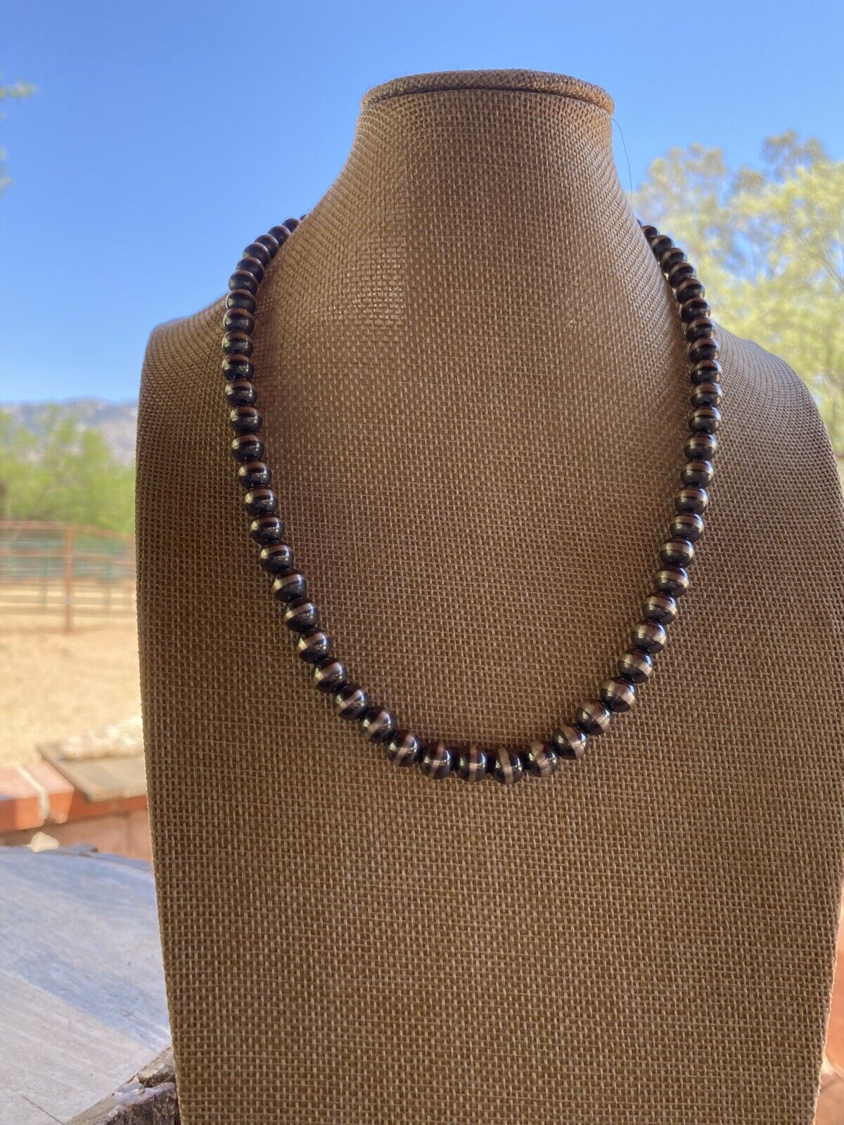 Handcrafted Pearl Style Sterling Silver Pearls 12mm 18 inch