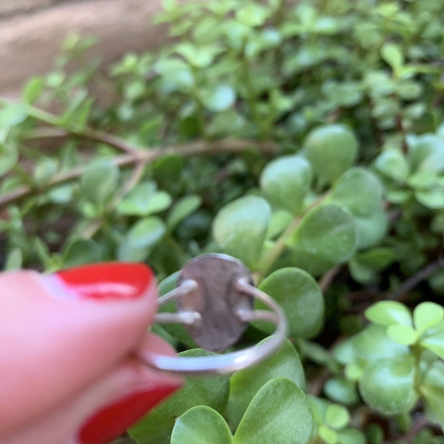 Handcrafted Sterling Silver & Green Opal Bear Paw Ring