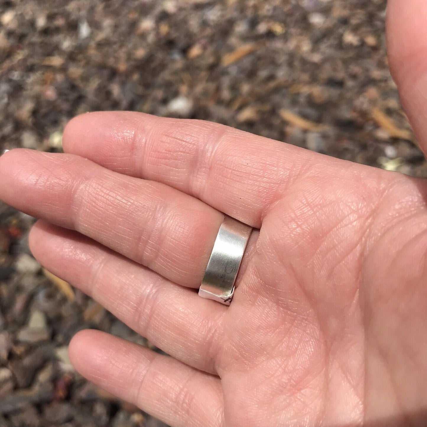 Handcrafted Sterling Silver Orange Spiny Oyster 5 Stone Ring