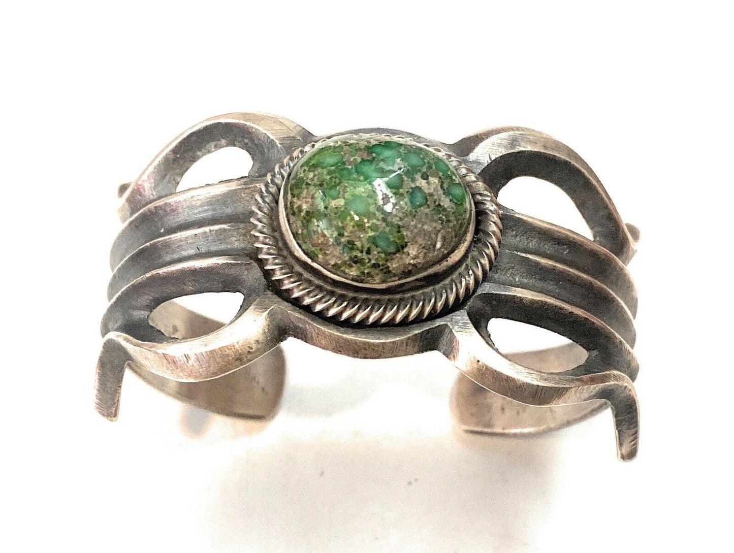 Handcrafted Sterling Silver & Sonoran Gold Turquoise Cuff Bracelet