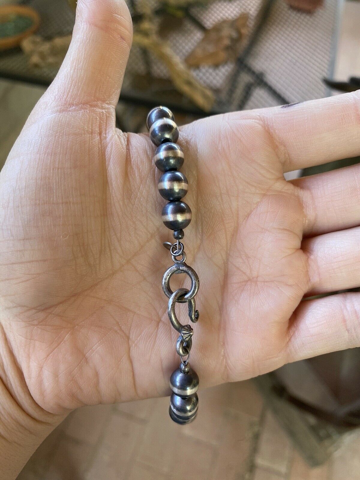 Handcrafted Pearl Style Sterling Silver Pearls 12mm 18 inch
