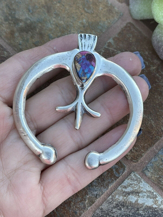 Handcrafted Handmade Sterling Silver Pink Dream Mojave Naja Pendant