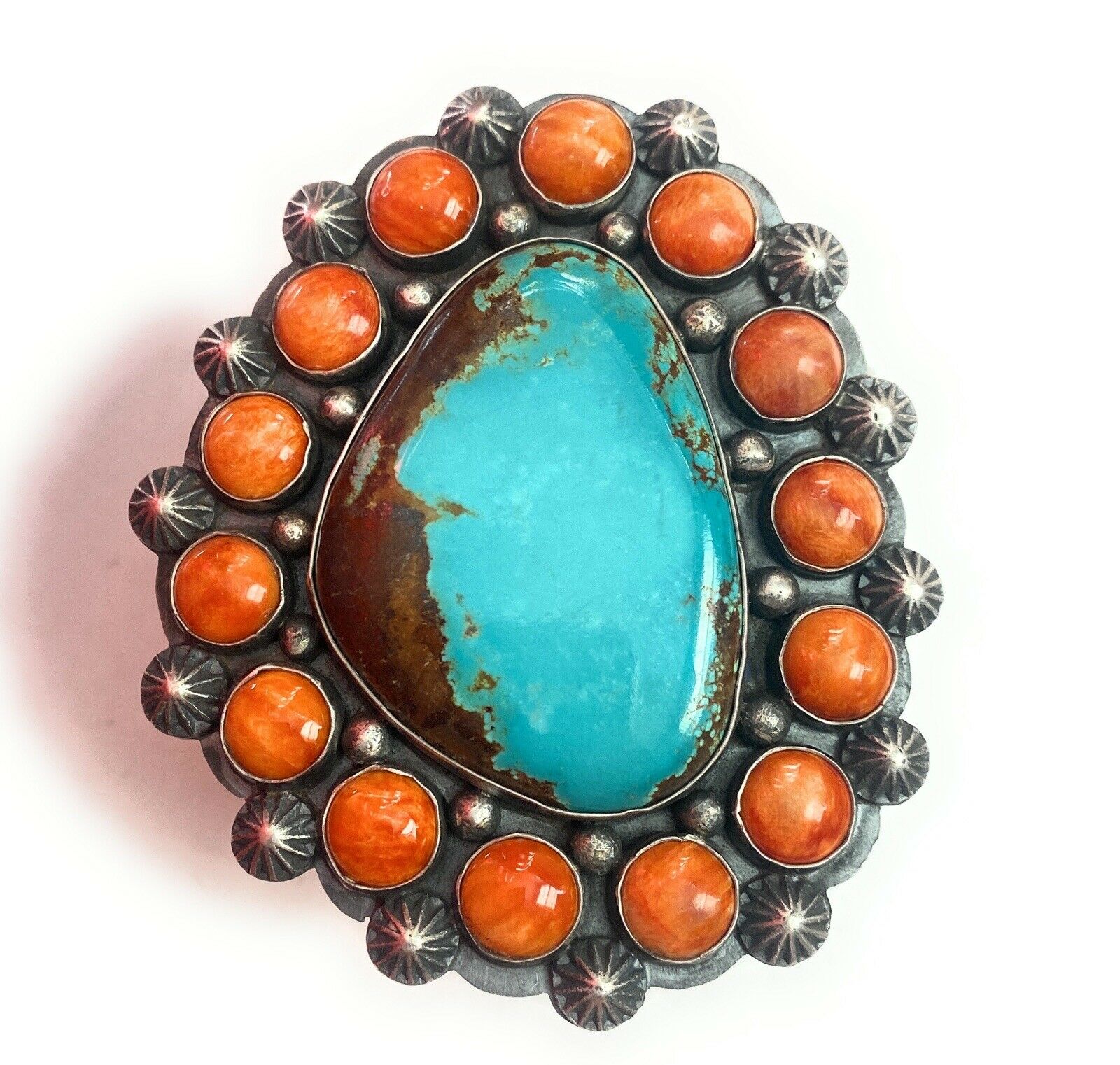 Orange Spiny Oyster • Sterling Silver Cuff • Sterling Silver • Spiny Oyster • Turquoise Jewelry • Silver newest Cuff • Cuff Bracelet • Western Cuff