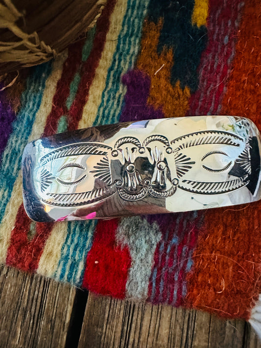 Handcrafted Sterling Silver Hair Barrette