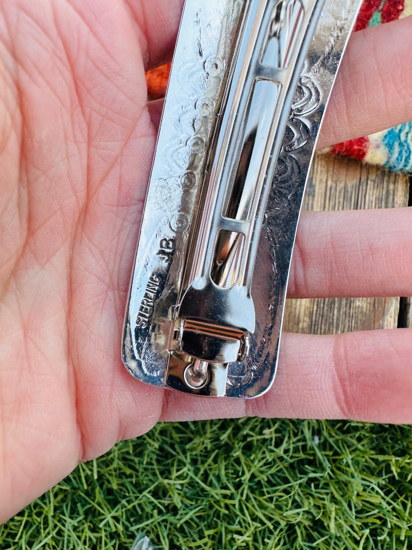 Handcrafted Sterling Silver Hair Barrette