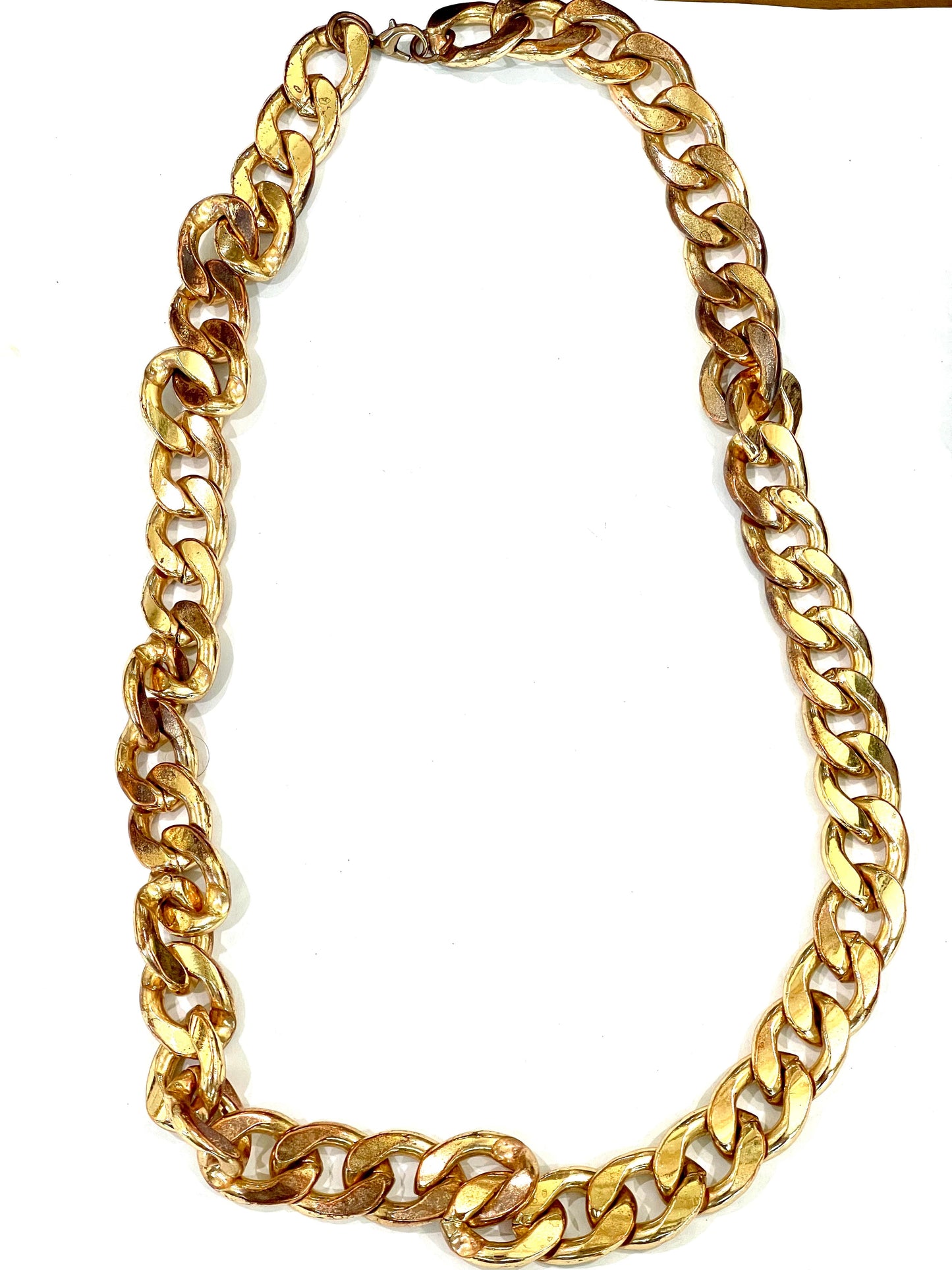 The Bijoux Vault Vintage Gold Plated  Chain  Necklace