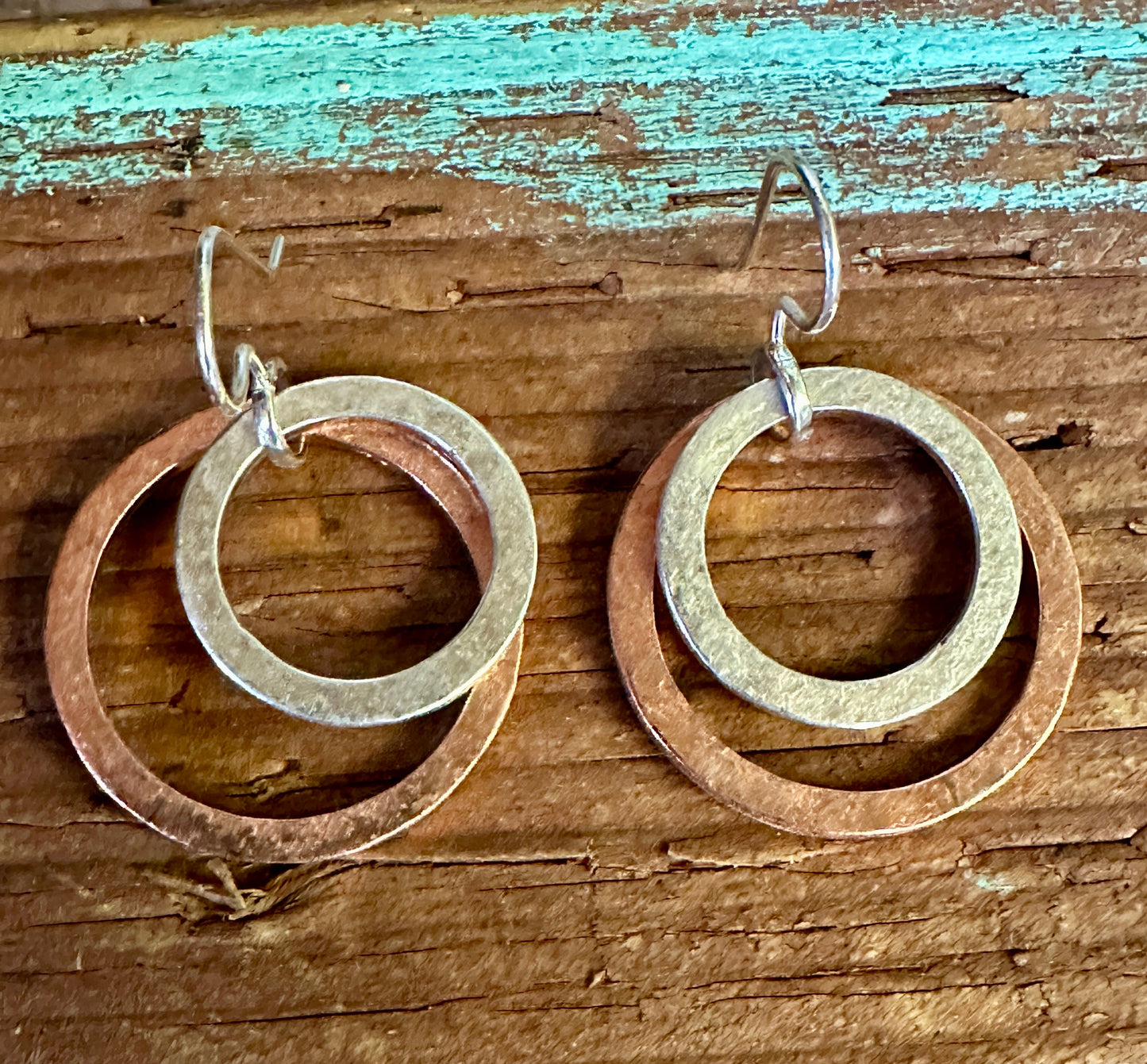 Copper & Sterling Silver Rings Earrings