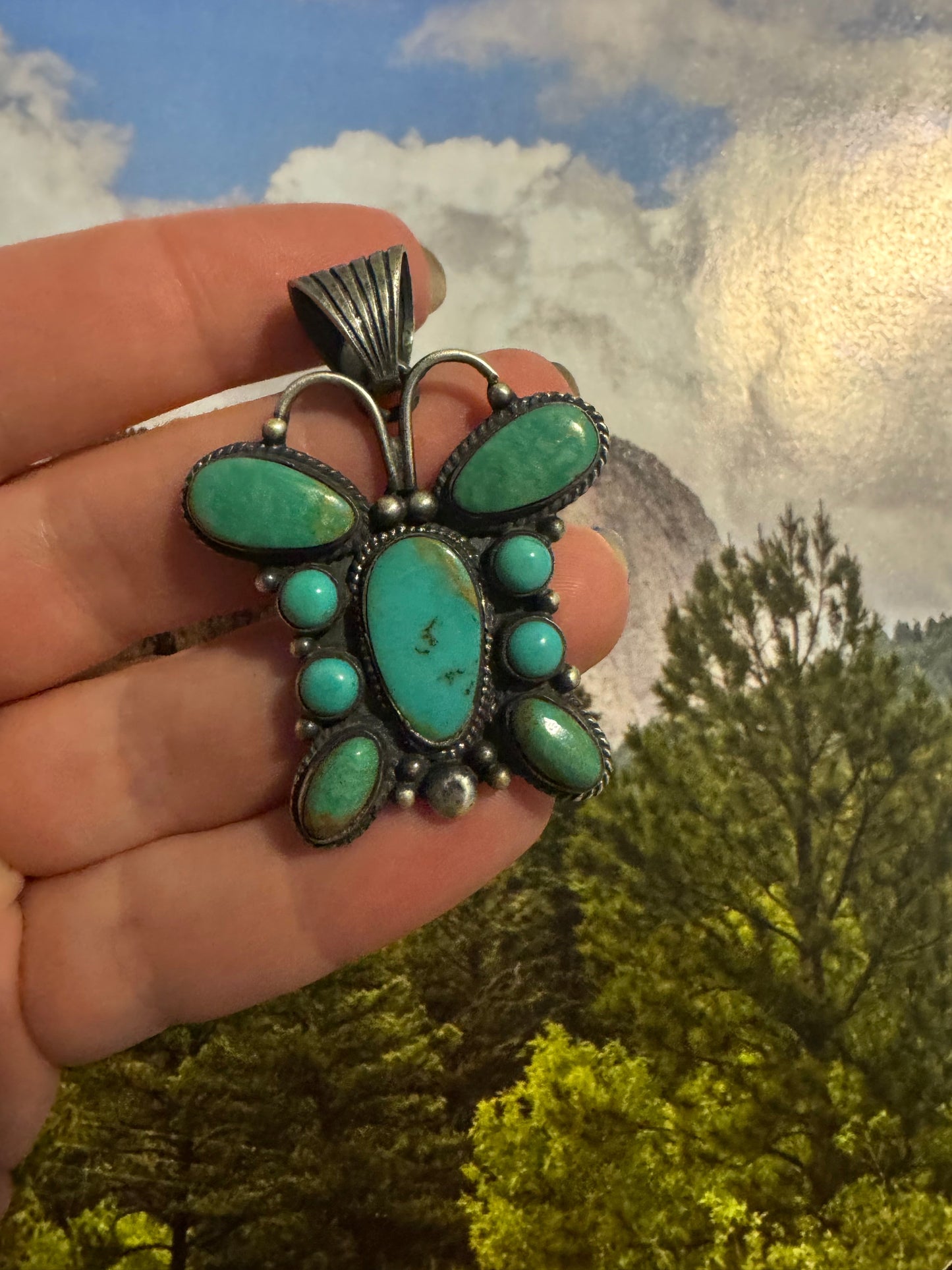 Handmade Sterling Silver Butterfly Pendant By Dan Dodson