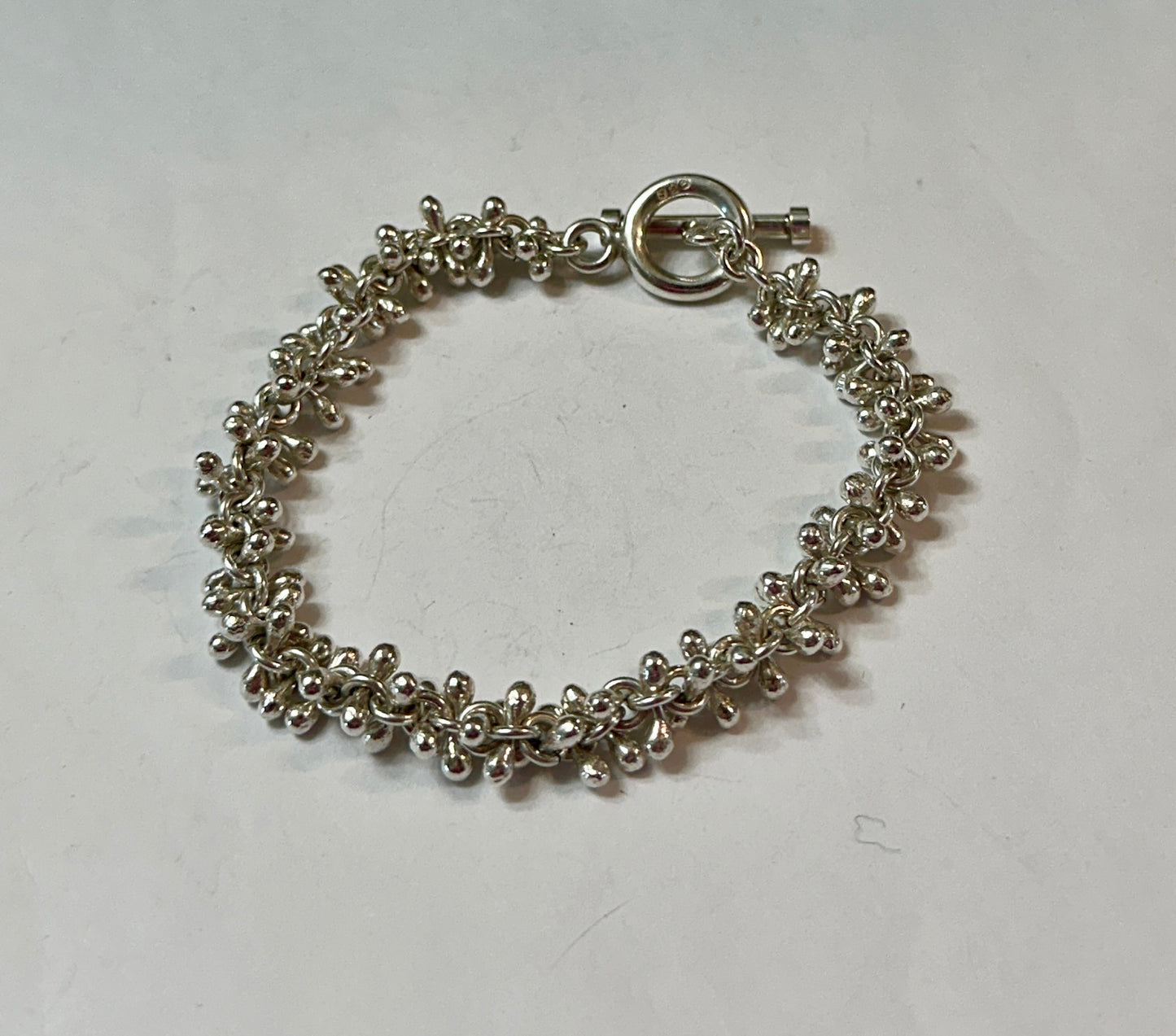 Confetti Linked Sterling Silver Bracelet