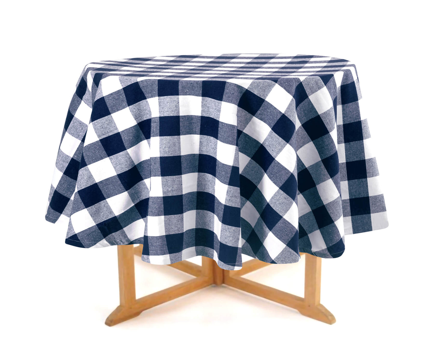 Navy Blue Round Tablecloth