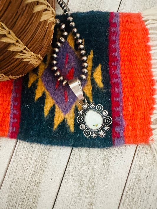 Handcrafted Palomino Turquoise & Sterling Silver Pendant