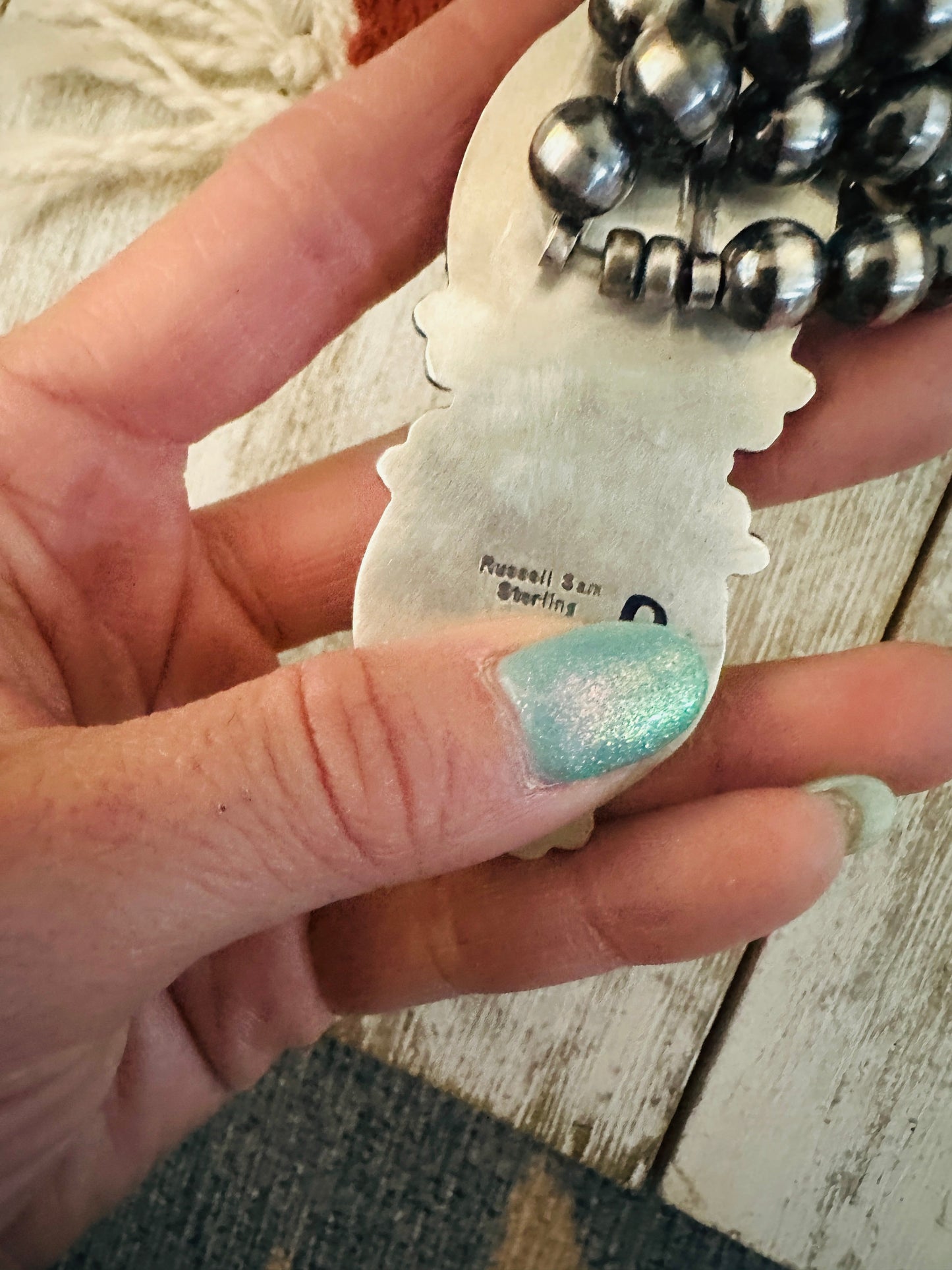 Handcrafted Sterling Silver & Sonoran Mountain Turquoise Necklace