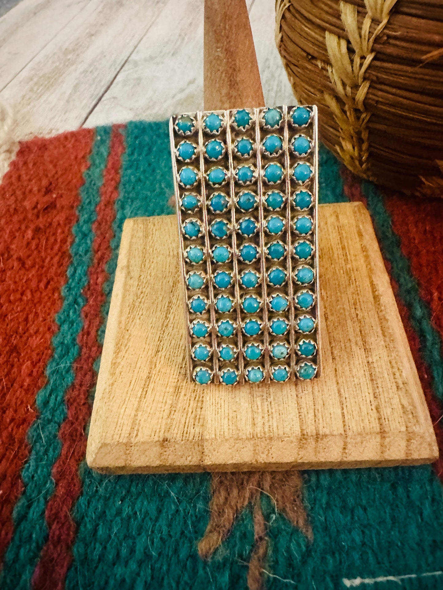 Handcrafted Sterling Silver & Turquoise Snake Eye Ring