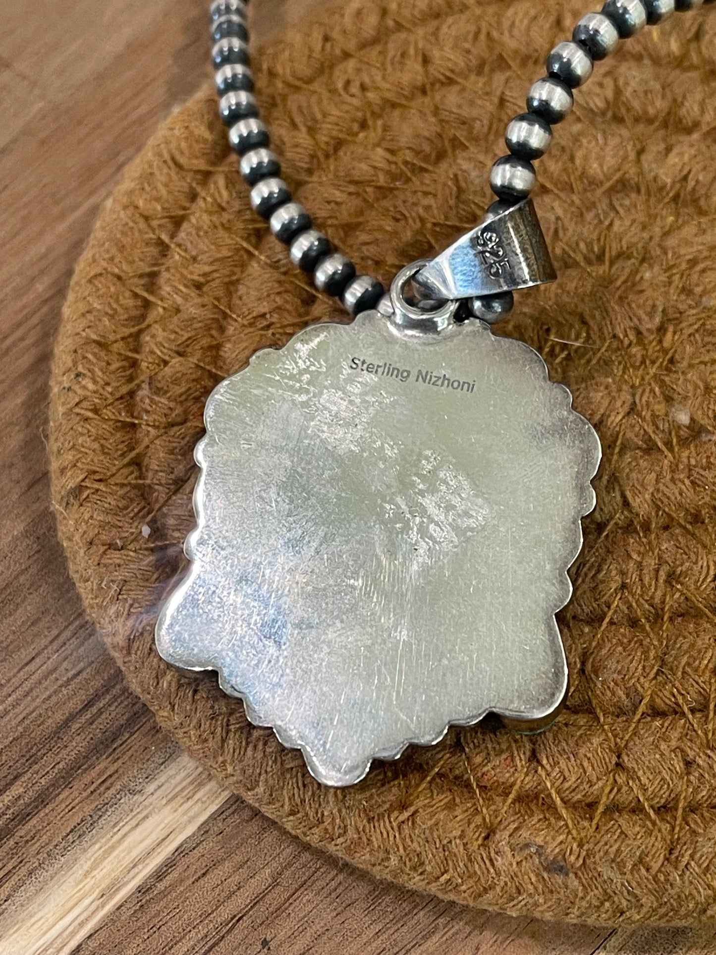 Handmade Sterling Silver & Multi Stone Sunface Pendant