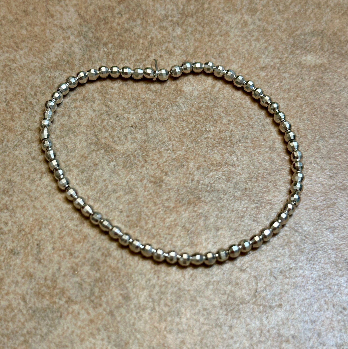 Faceted Beaded Stretch Bracelet