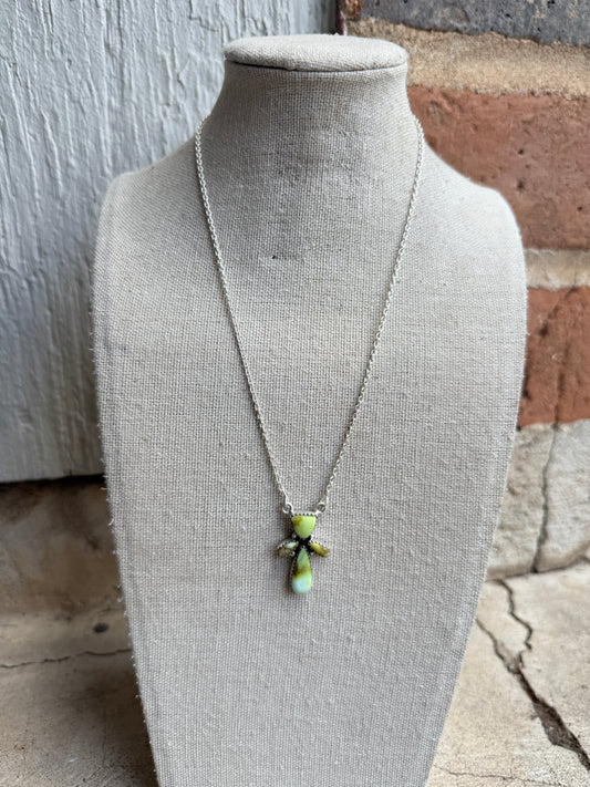 Beautiful Handmade Sterling Silver & Palomino Turquoise Necklace
