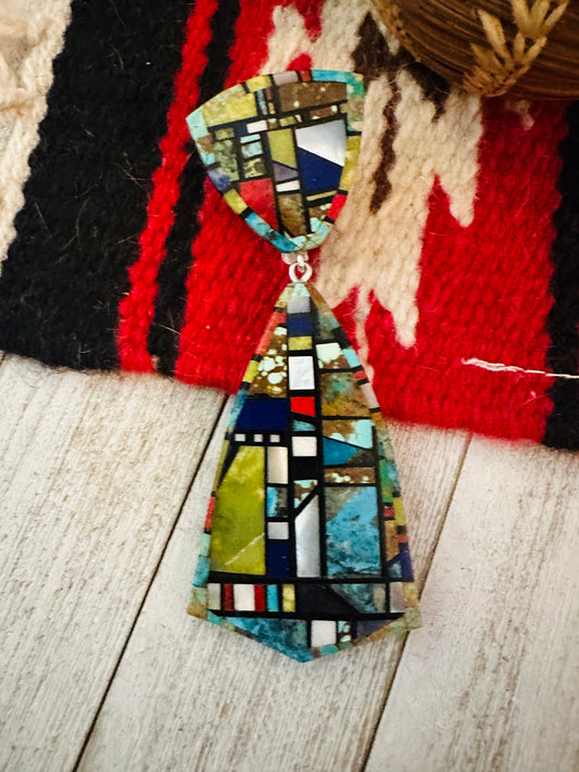 Handcrafted Multi Stone Inlay Pendant