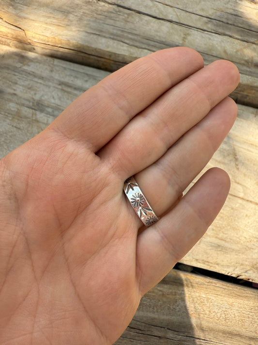 Handmade Palomino Turquoise & Sterling Silver Adjustable Ring